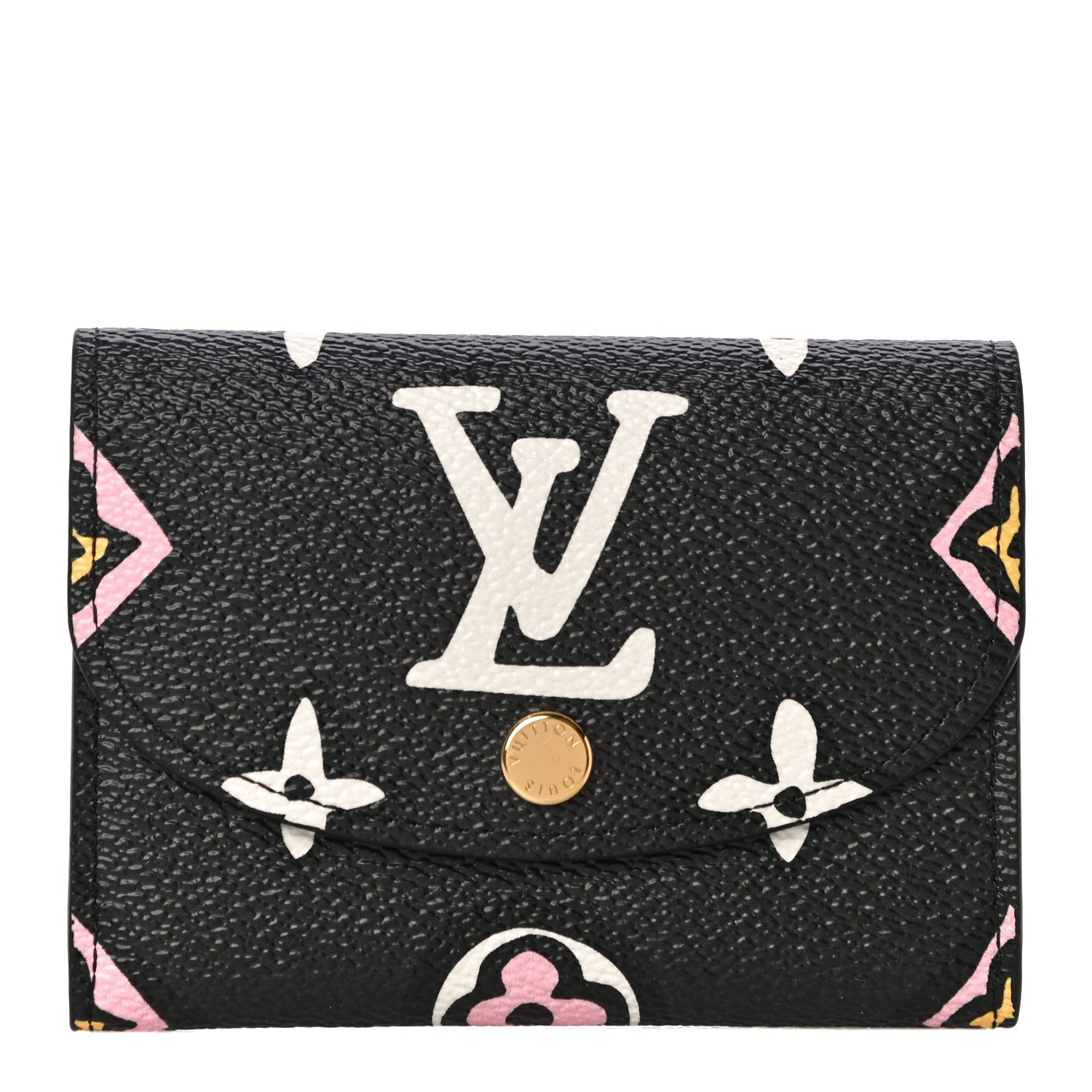 Louis Vuitton Monogram Giant Wild At Heart Rosalie Coin Purse Black 1 of 9