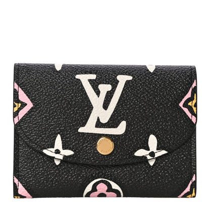 Louis Vuitton Monogram Giant Wild At Heart Rosalie Coin Purse Black 1 of 9