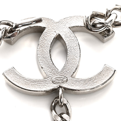 Chanel Enamel CC Chain Logo Belt Silver Black 3 of 3