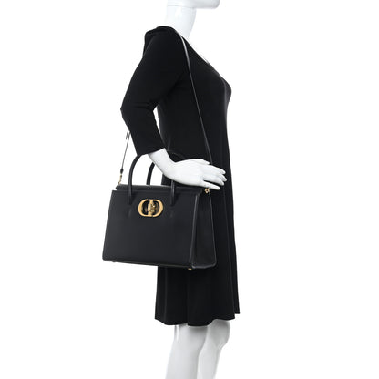 Christian Dior Box Calfskin Medium St. Honore Tote Black 2 of 10