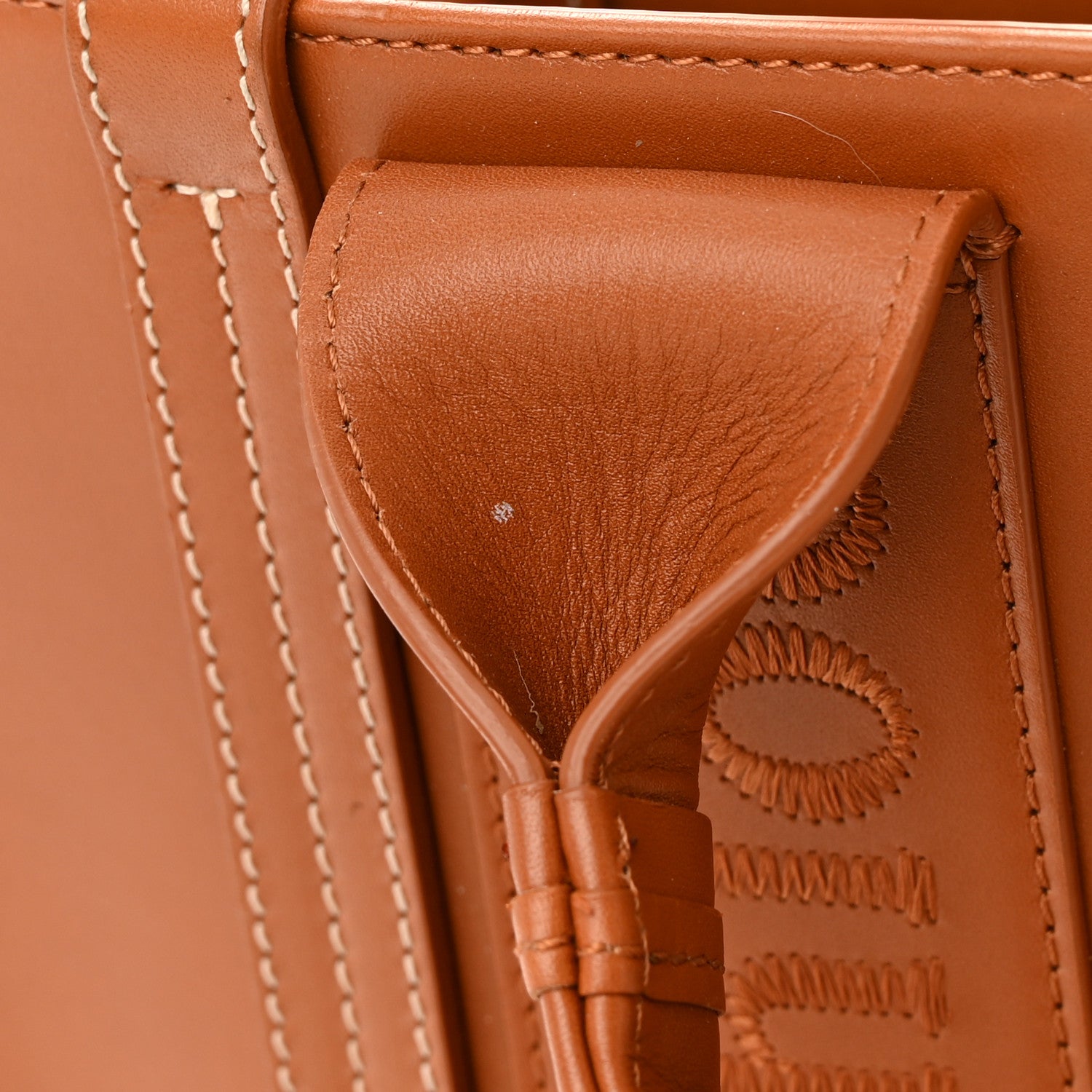 Chloe Calfskin Small Woody Tote Caramel 12 of 13