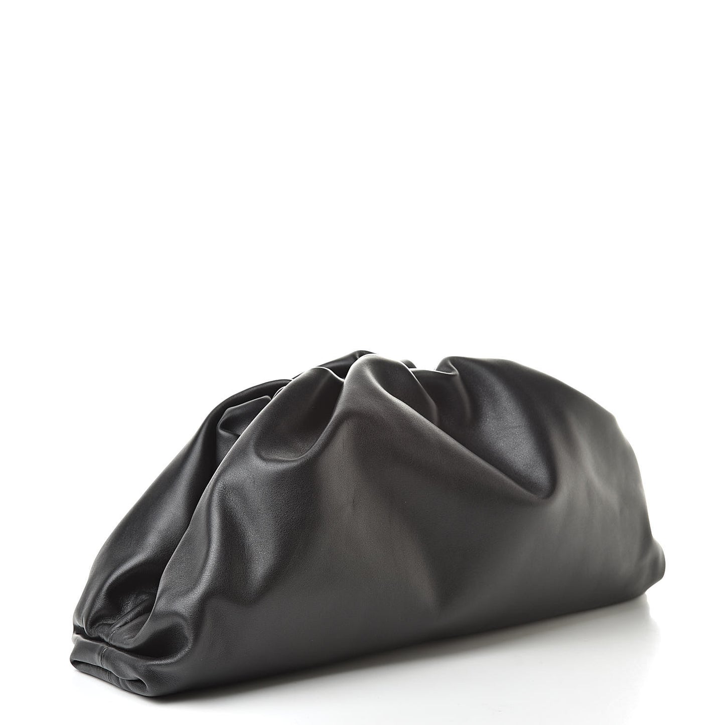 Smooth Butter Calf The Pouch Oversized Clutch Black