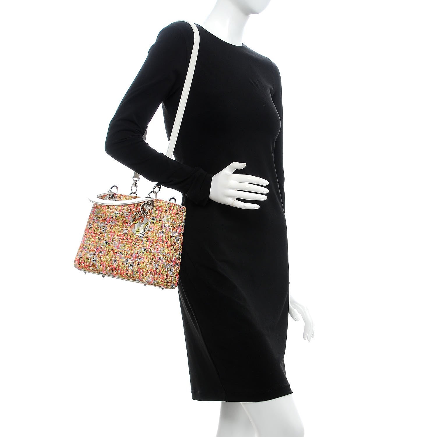 Christian Dior Tweed Medium Lady Dior Multicolor 2 of 7