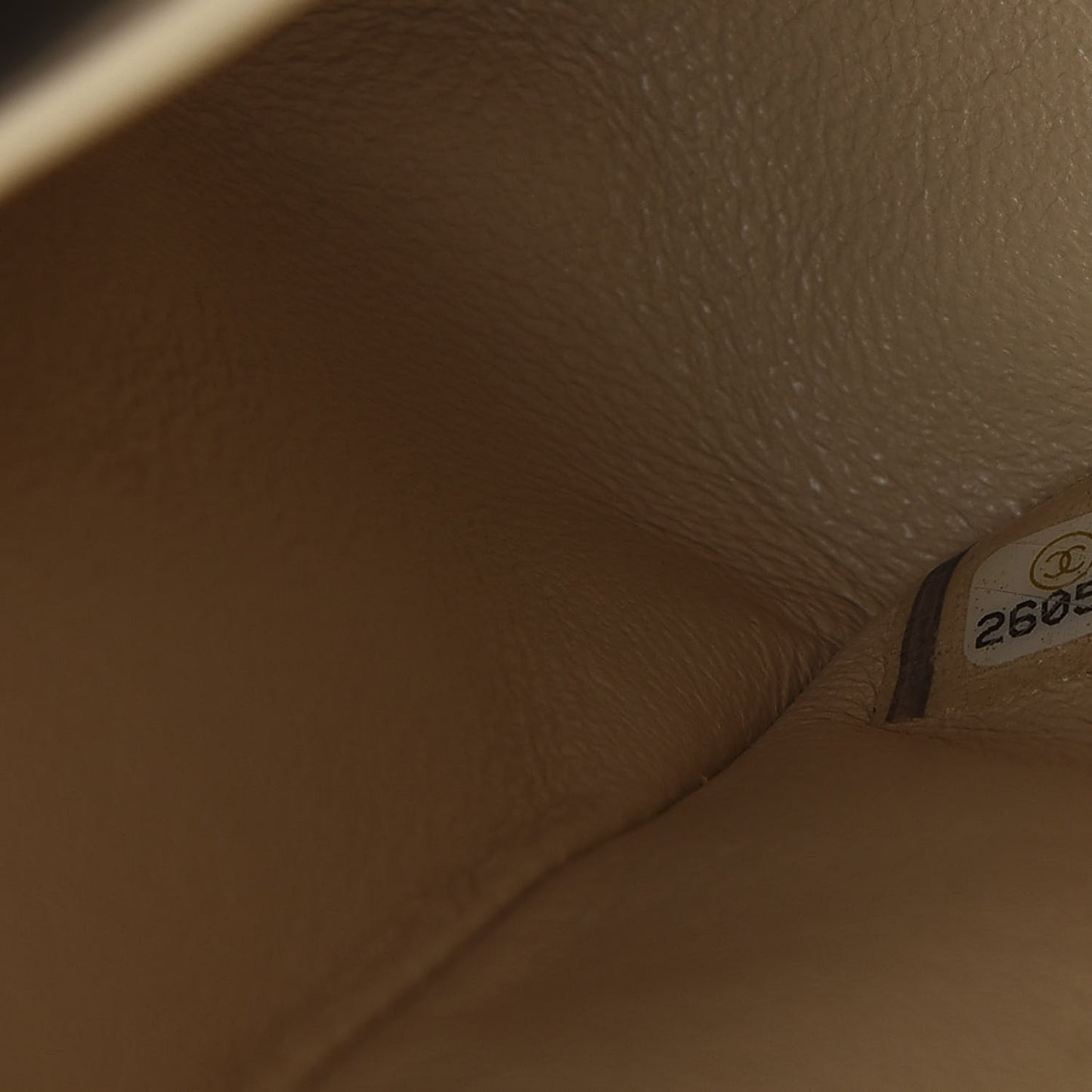 Caviar Quilted Medium Double Flap Beige
