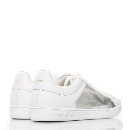 Louis Vuitton Calfskin Transparent Monogram Luxembourg Sneakers 38 White 4 of 9
