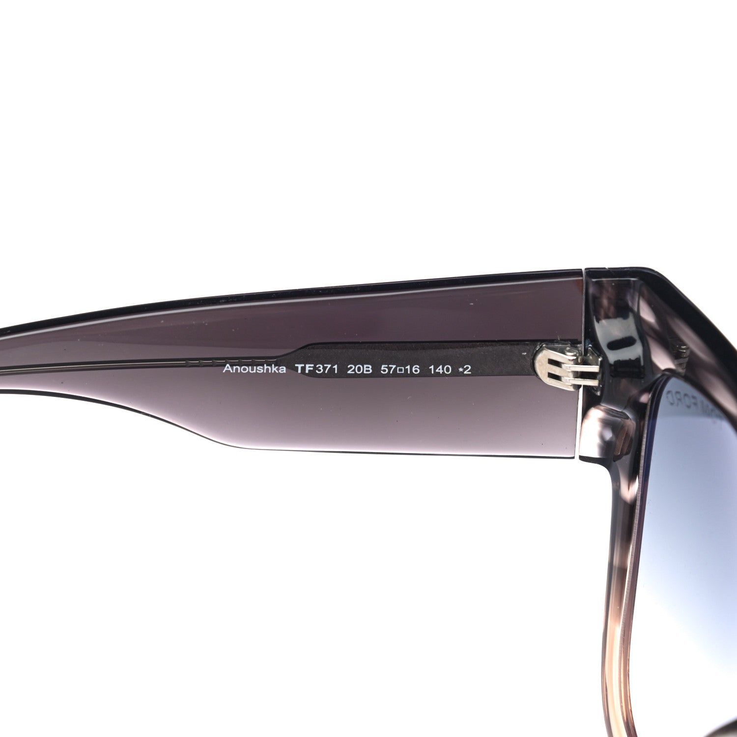 Tom Ford Anoushka Sunglasses TF371 Melange Grey Peach 5 of 7
