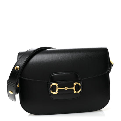 Gucci Azalea Calfskin Horsebit 1955 Shoulder Bag Black 1 of 10