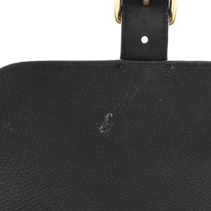 Burberry Mega Check Grainy Calfskin Small Gowan Messenger Bag Black 11 of 11