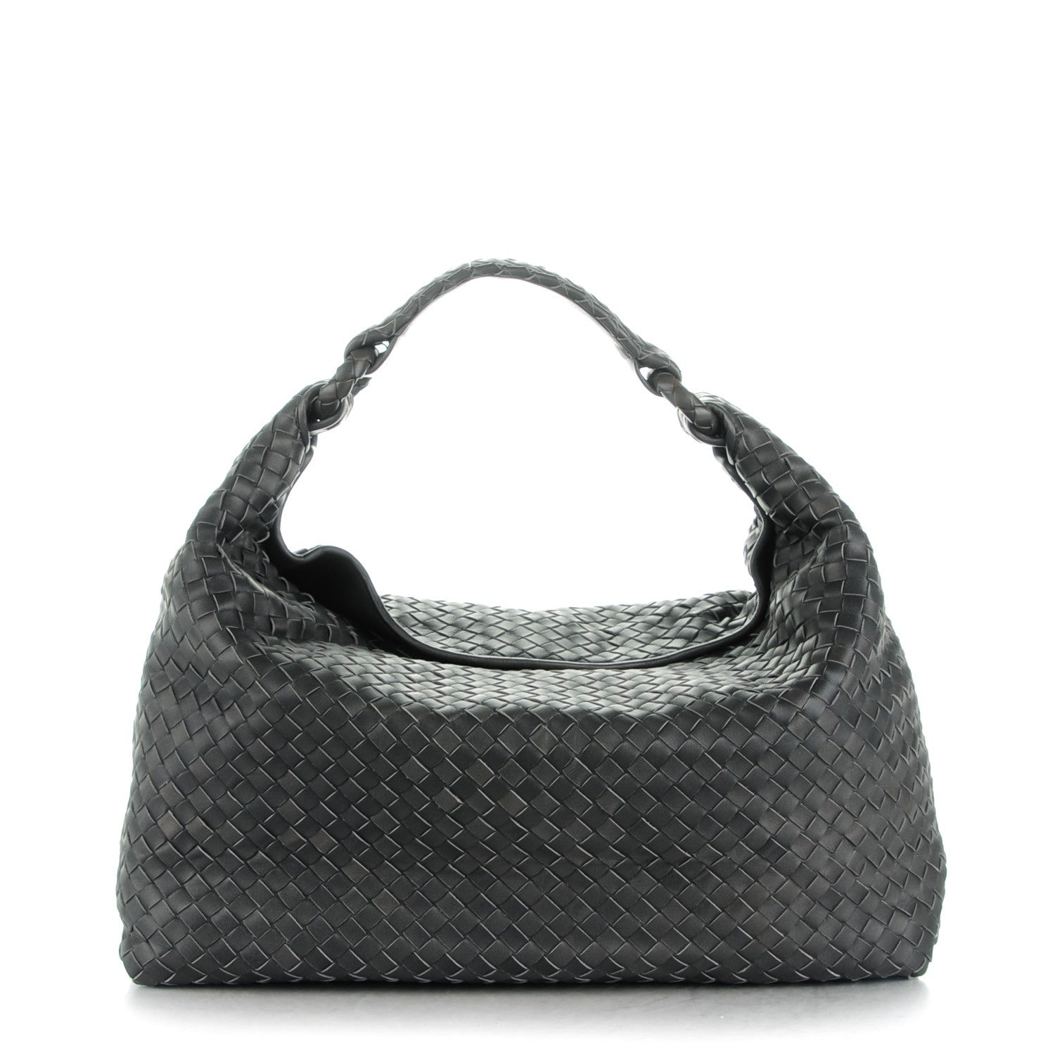 Bottega Veneta Nappa Intrecciato Sloane Hobo Ferro Gray 1 of 7