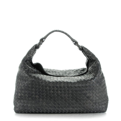 Bottega Veneta Nappa Intrecciato Sloane Hobo Ferro Gray 1 of 7