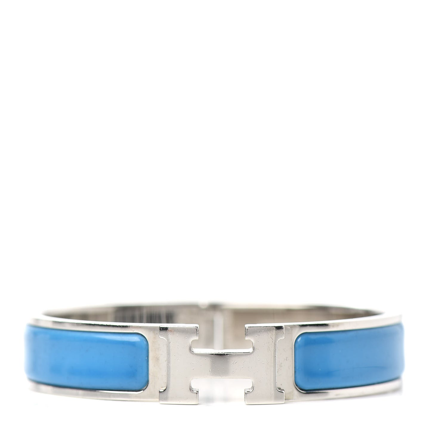 Enamel Narrow Clic Clac H Bracelet PM Bleu Jodhpur