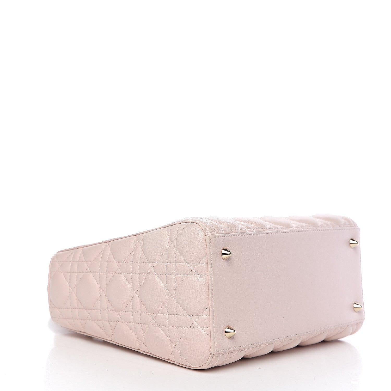Christian Dior Lambskin Cannage Medium Lady Dior Light Pink 3 of 9