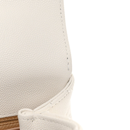 Chanel Caviar Quilted Small Chain Coco Handle Flap White 13 of 13