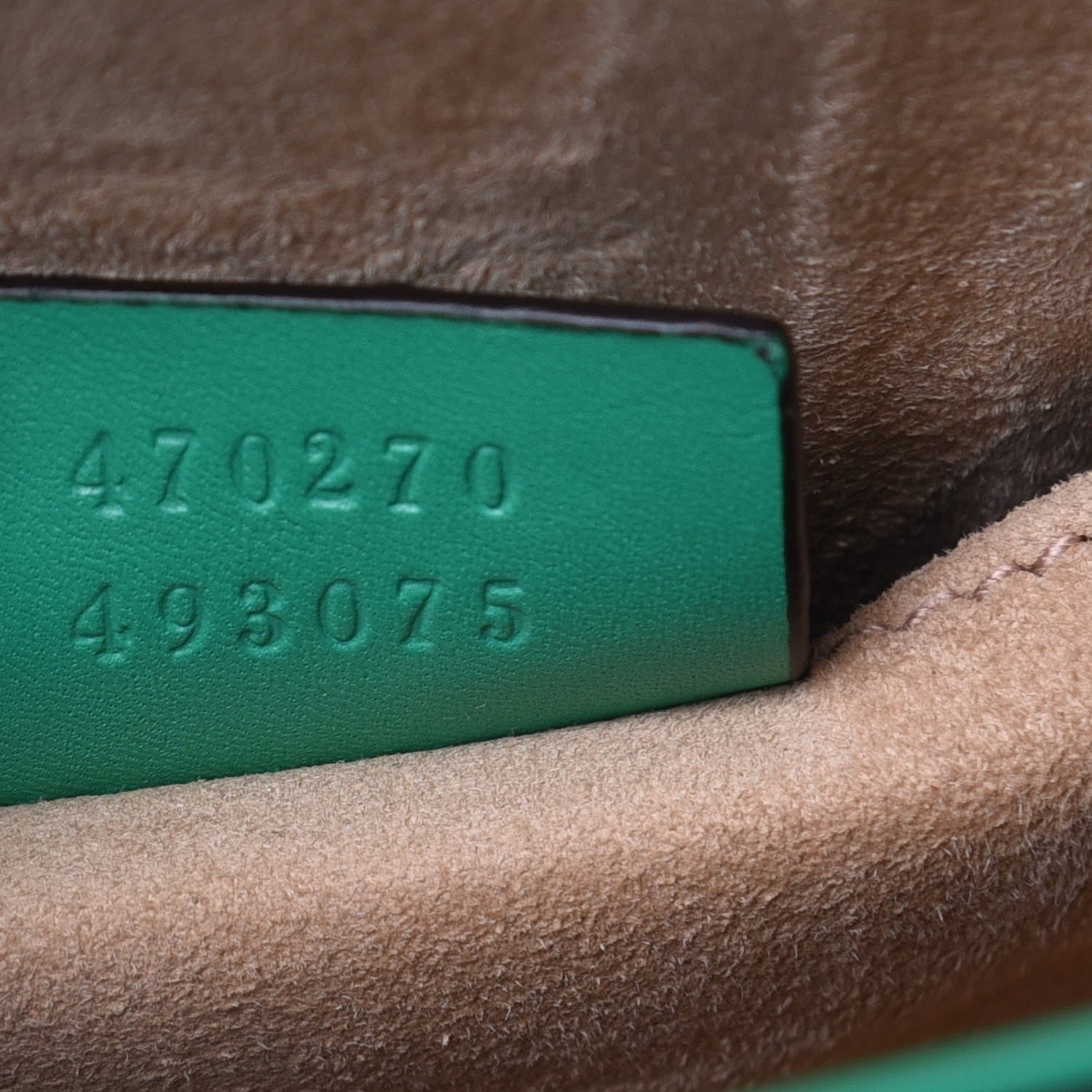 Gucci Vitello Fontanella Web Mini Sylvie Top Handle Bag Synthetic Green Garden 7 of 10