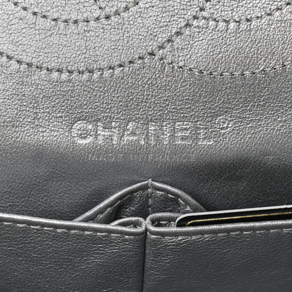 Chanel Metallic Aged Calfskin Quilted 2.55 Reissue 226 Flap Silver 5 of 9