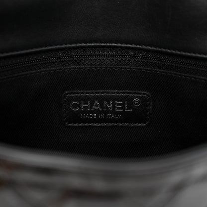 Chanel Patent Quilted Large Coco Shine Flap Black 6 of 13