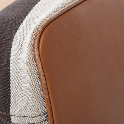 Burberry Canvas Mega Check Mini Ashby Tassel Crossbody Saddle Brown 12 of 15