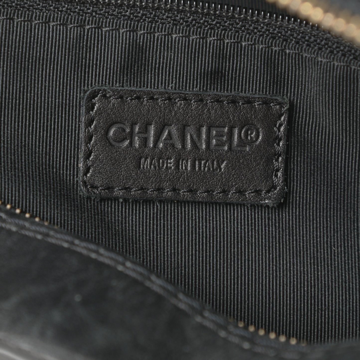 Calfskin Contrast Stitch Surpique Bowler Black