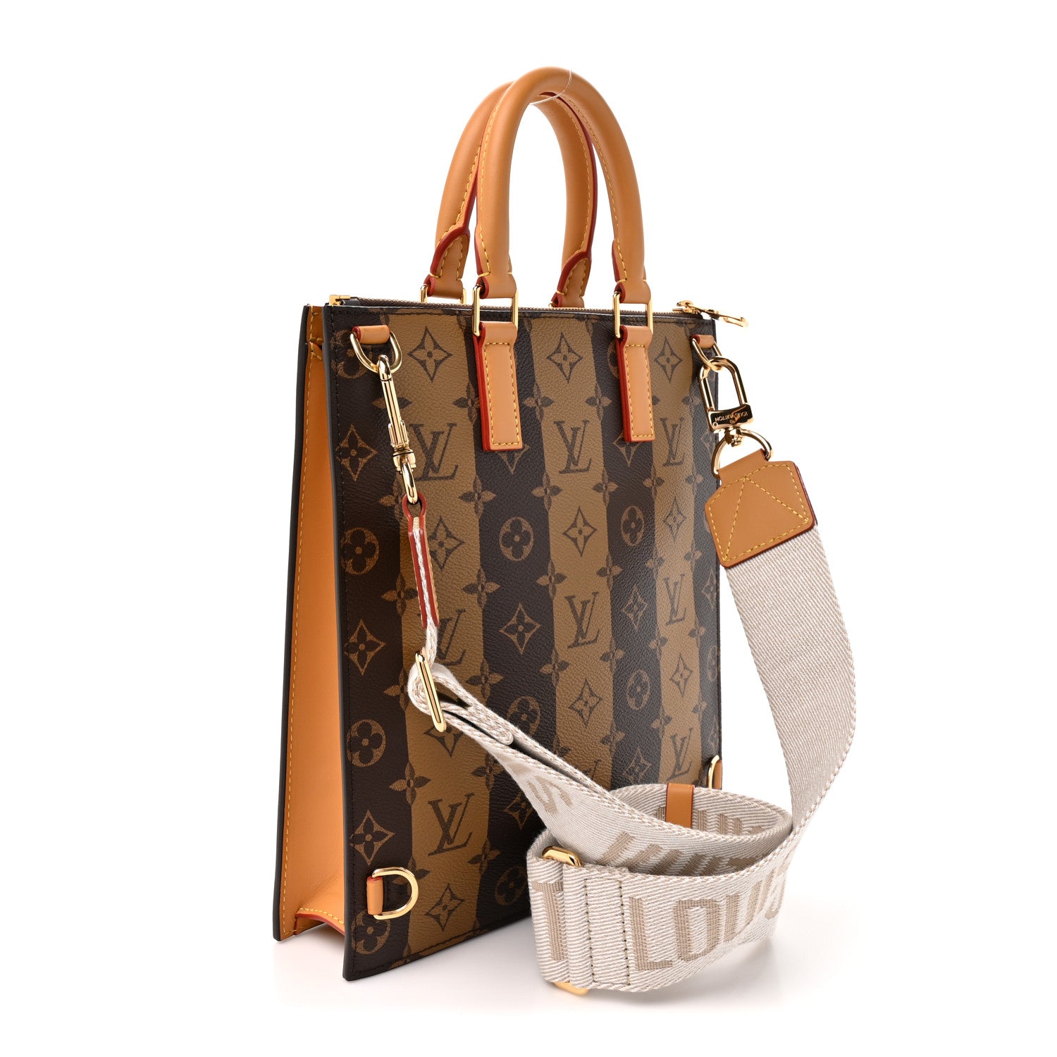 Louis Vuitton X NIGO Reverse Monogram Stripes Sac Plat Cross 3 of 9