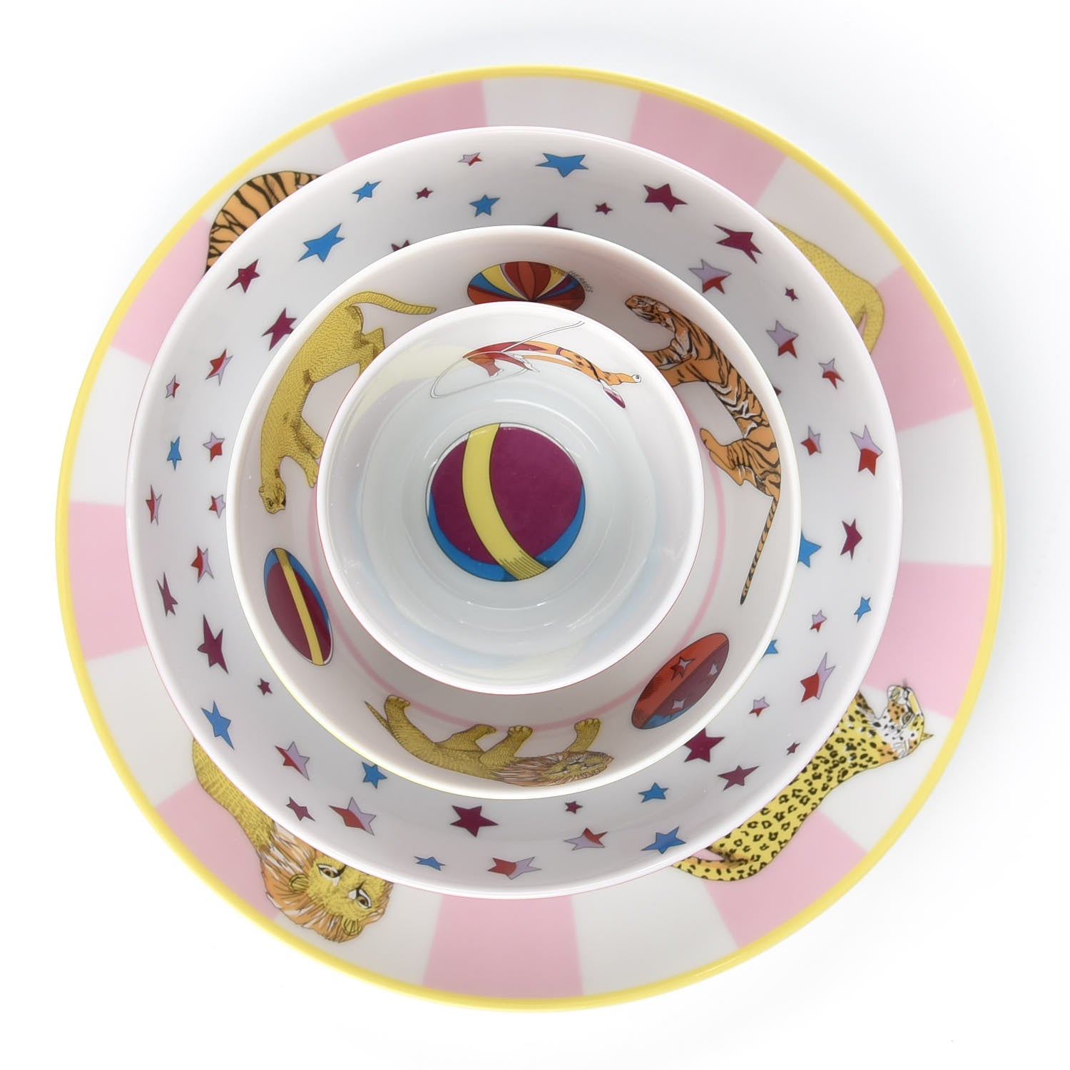 Hermes Porcelain Circus Set of 4 2 of 7