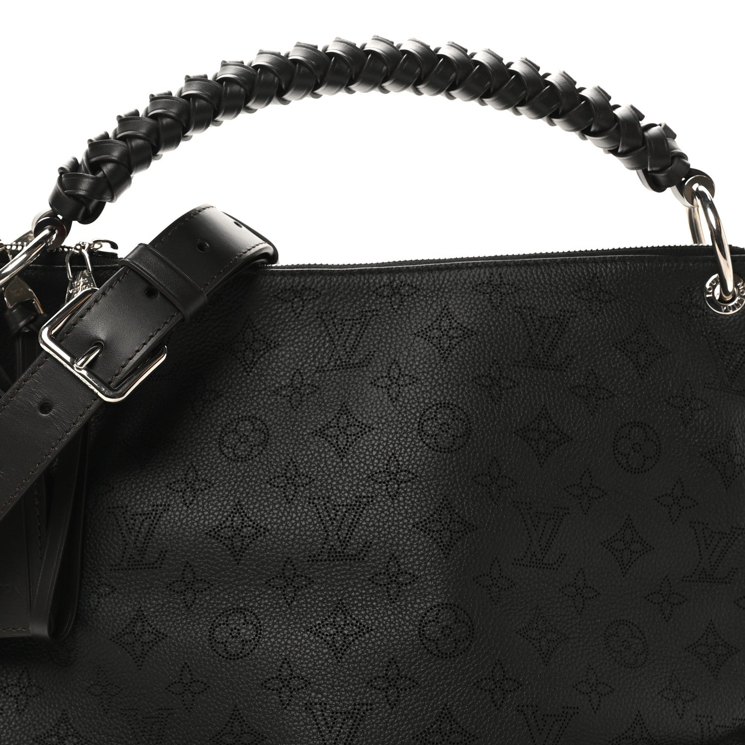 Louis Vuitton Mahina Beaubourg Hobo MM Black 7 of 9