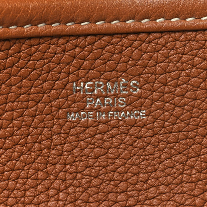 Hermes Taurillon Clemence Evelyne III PM Gold 6 of 11