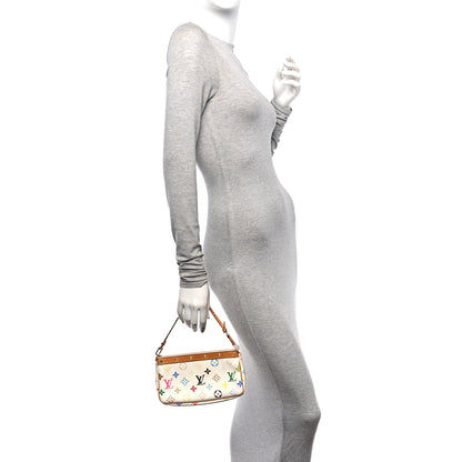 Louis Vuitton Monogram Multicolor Pochette Accessories White 2 of 16