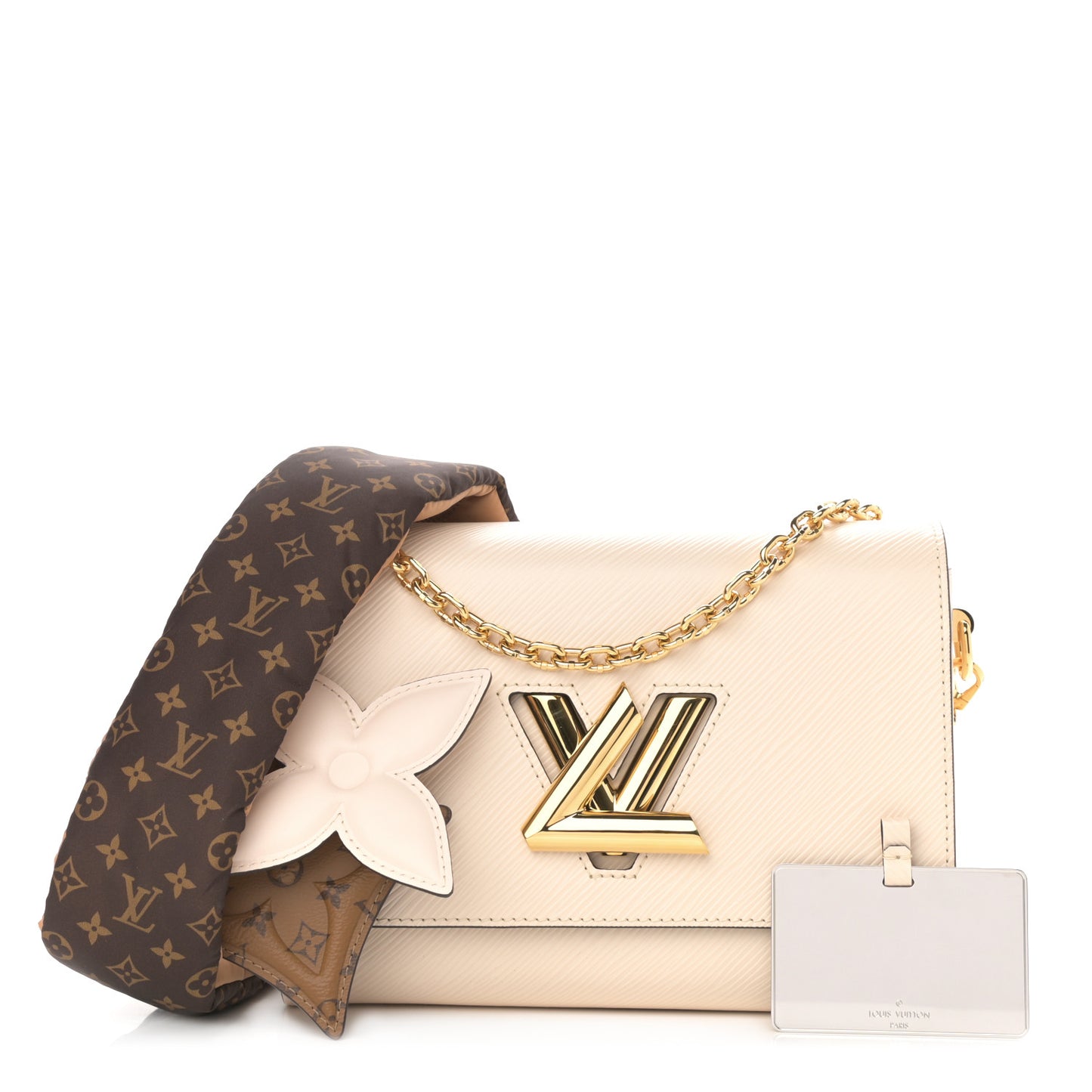 Epi Pillow Twist MM Shoulder Bag Cream