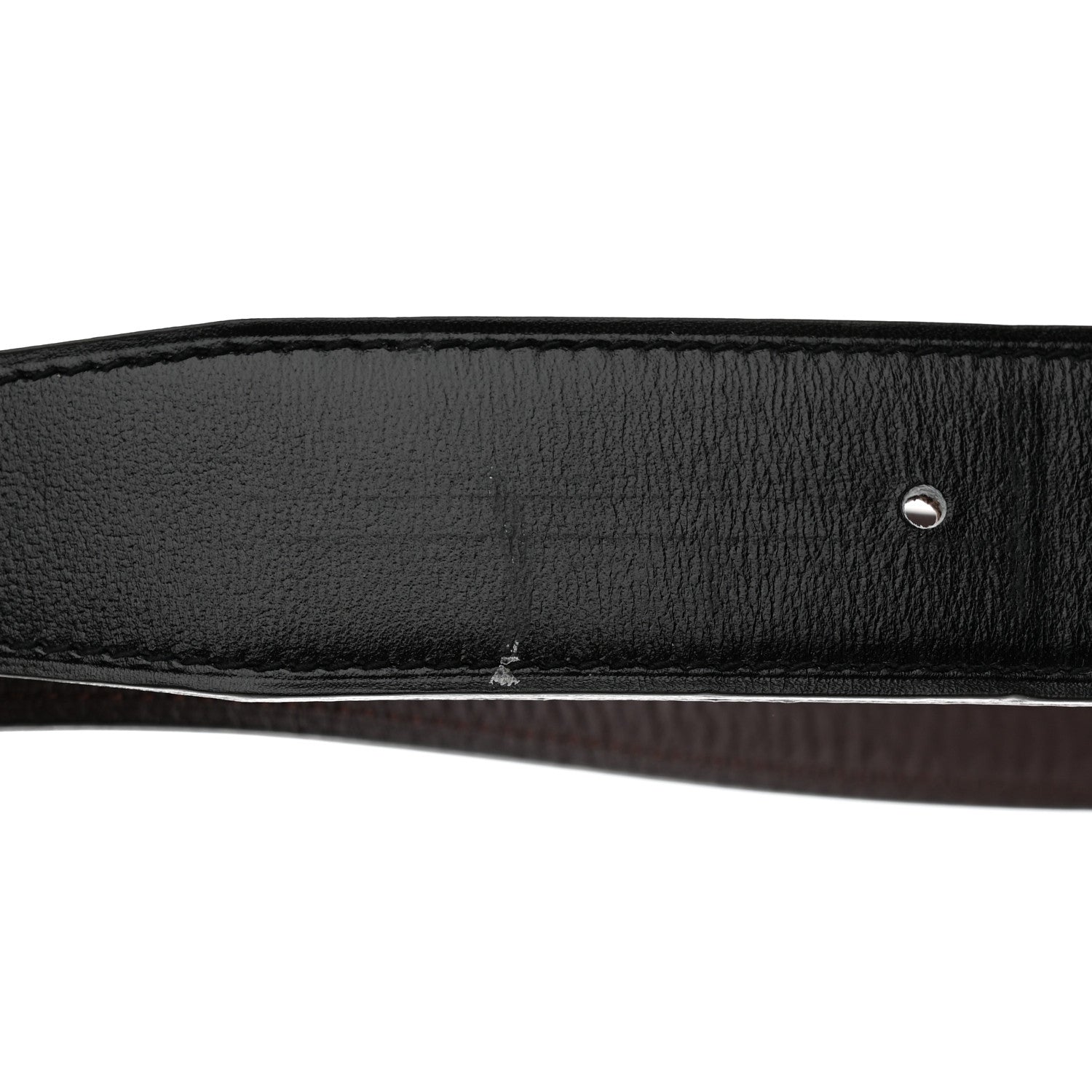 Hermes Box Togo Reversible 32mm H Belt Black Chocolate 4 of 12