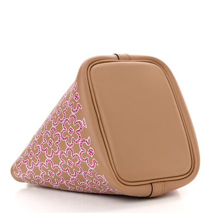 Hermes Swift Micro Lucky Daisy Picotin Lock Chai Rose White 4 of 11