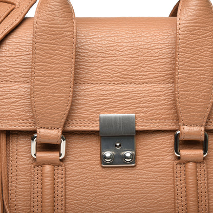 3.1 Phillip Lim 3.1 Textured Calfskin Medium Pashli Satchel Tan 6 of 9
