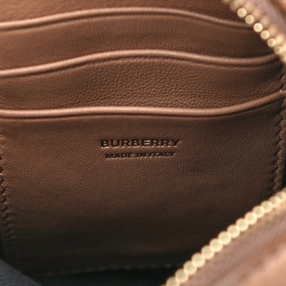 Burberry Lambskin Quilted Mini Lola Vertical Crossbody Bag Camel 6 of 9