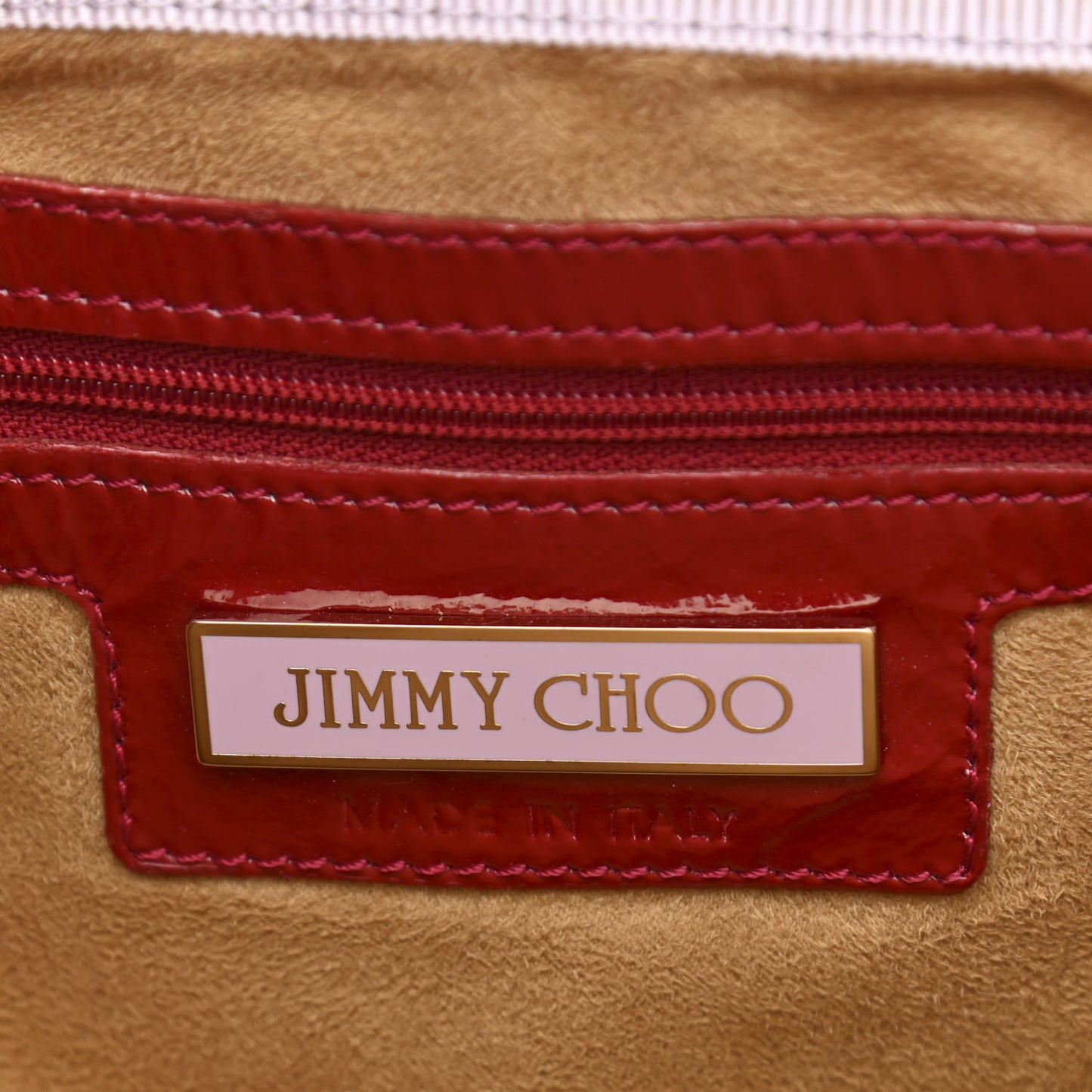 Patent Calfskin Tulita Shoulder Bag Red