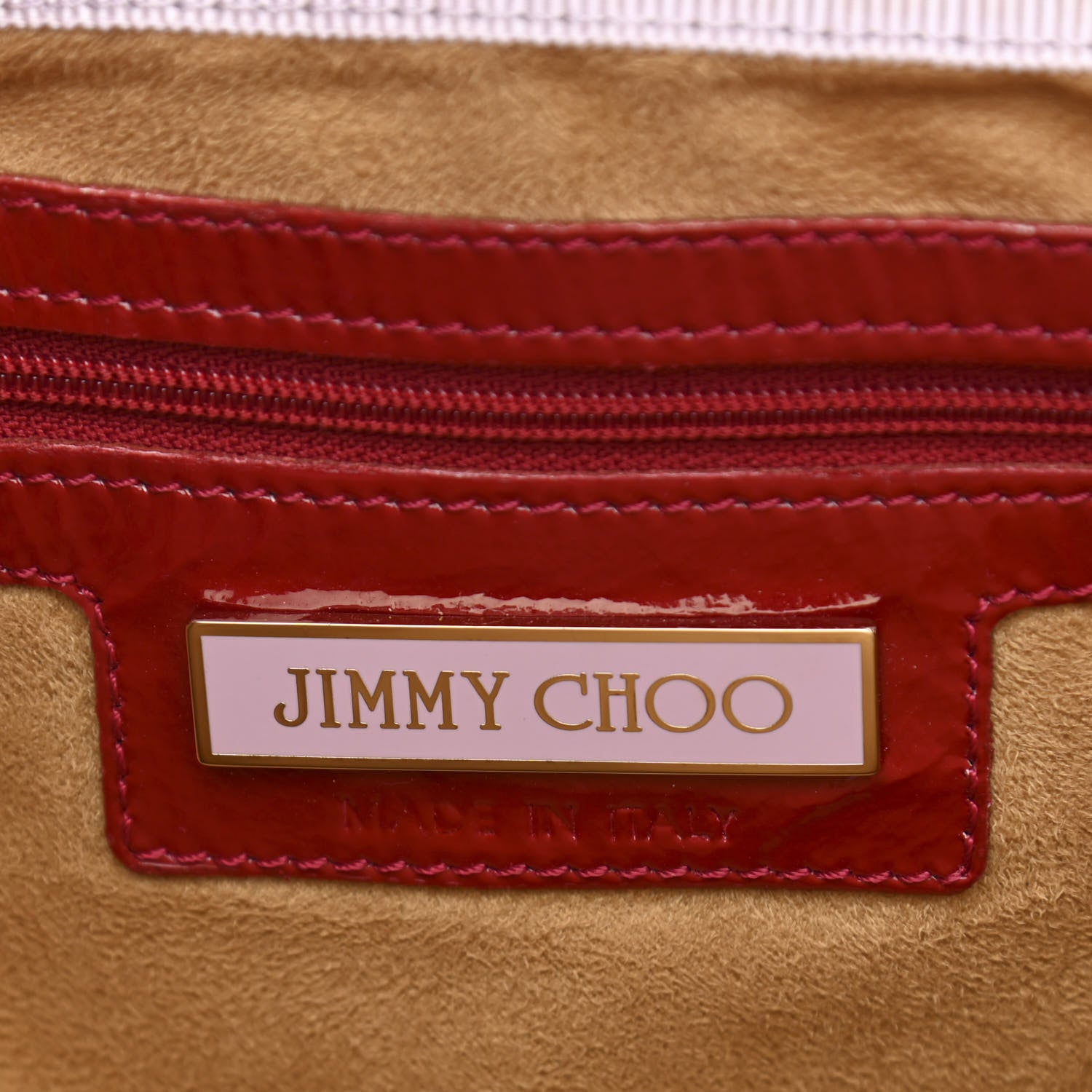 Jimmy Choo Patent Calfskin Tulita Shoulder Bag Red 6 of 10