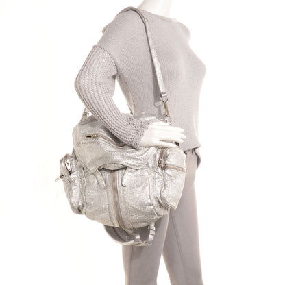Alexander Wang Rhodium Foil Marti Backpack Silver 2 of 7