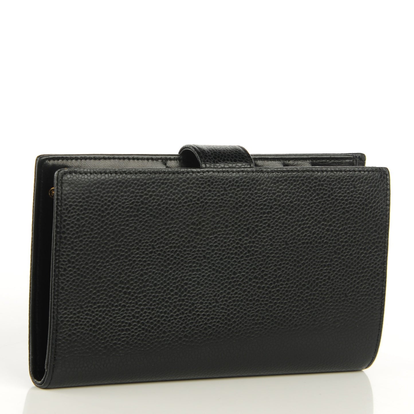 Caviar Timeless CC French Wallet Black