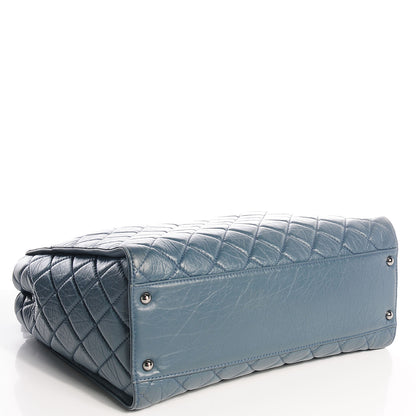Chanel Aged Calfskin Reissue 2.55 Tote Blue 4 of 9