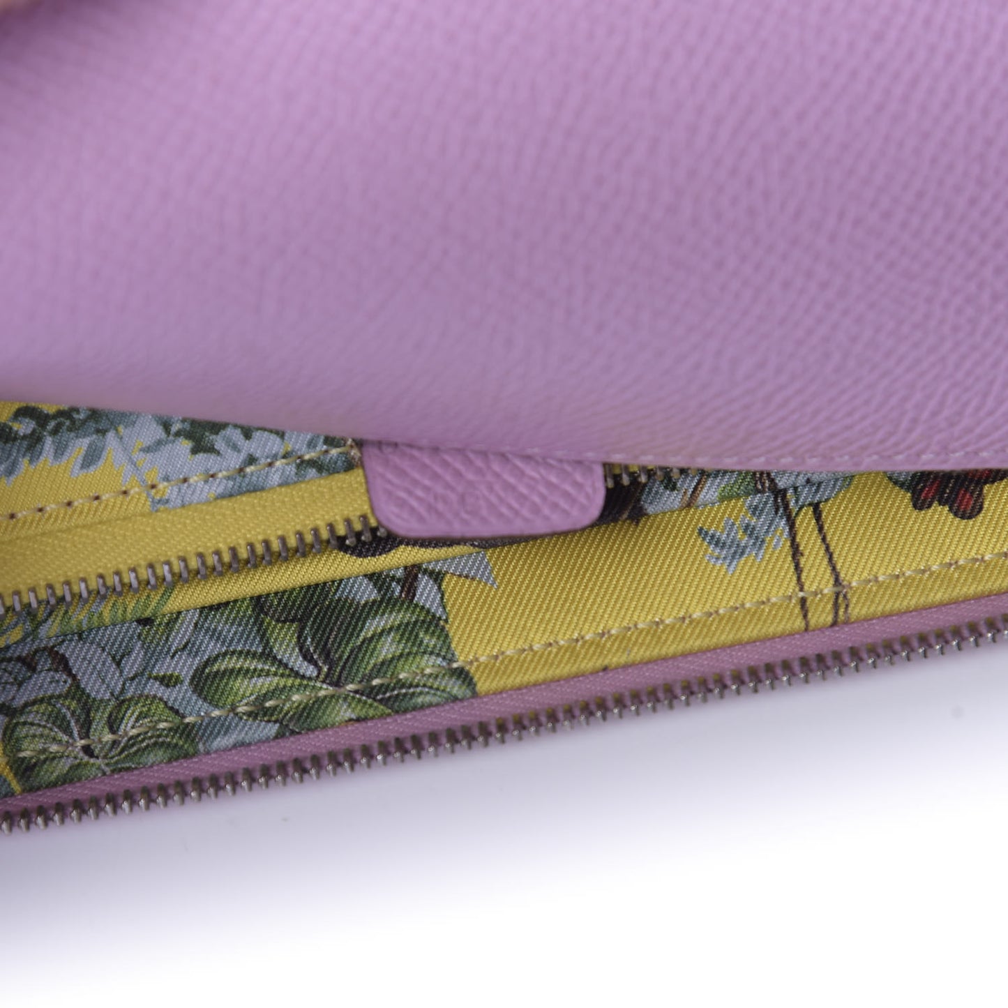 Epsom Silk'In Wallet Mauve Sylvestre