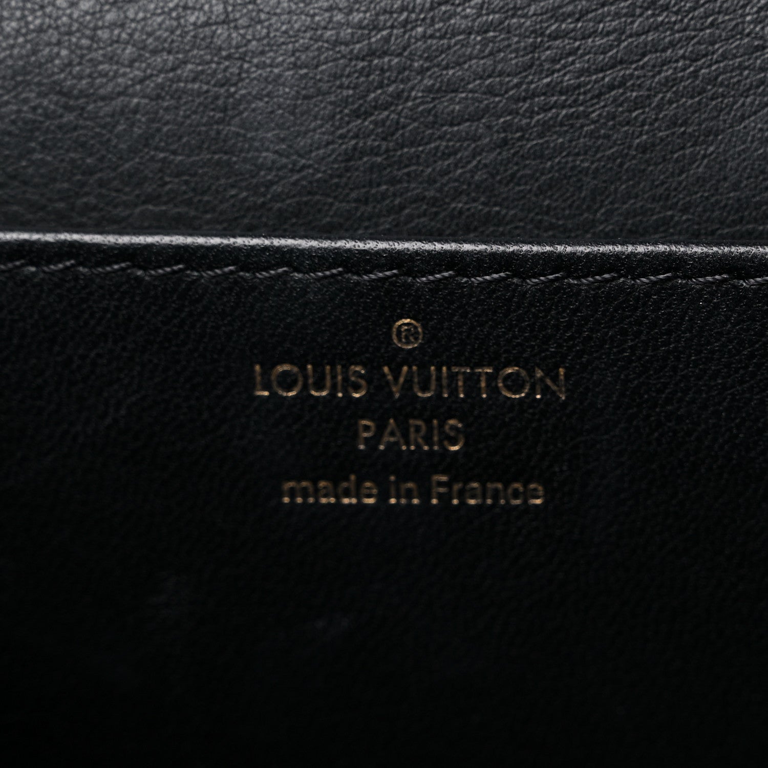 Louis Vuitton Grained Calfskin Vivienne NM Black 6 of 11