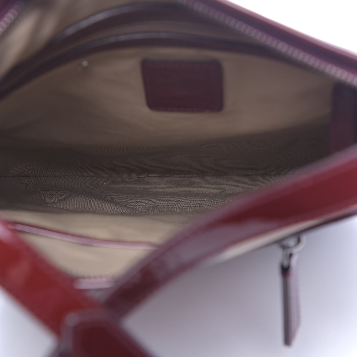 Burberry Patent Nova Check Dryden Crossbody Bag Dark Red 5 of 15