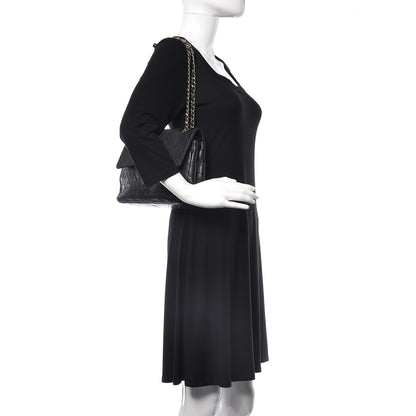 Chanel Lambskin Quilted Medium Double Flap Black 3 of 27