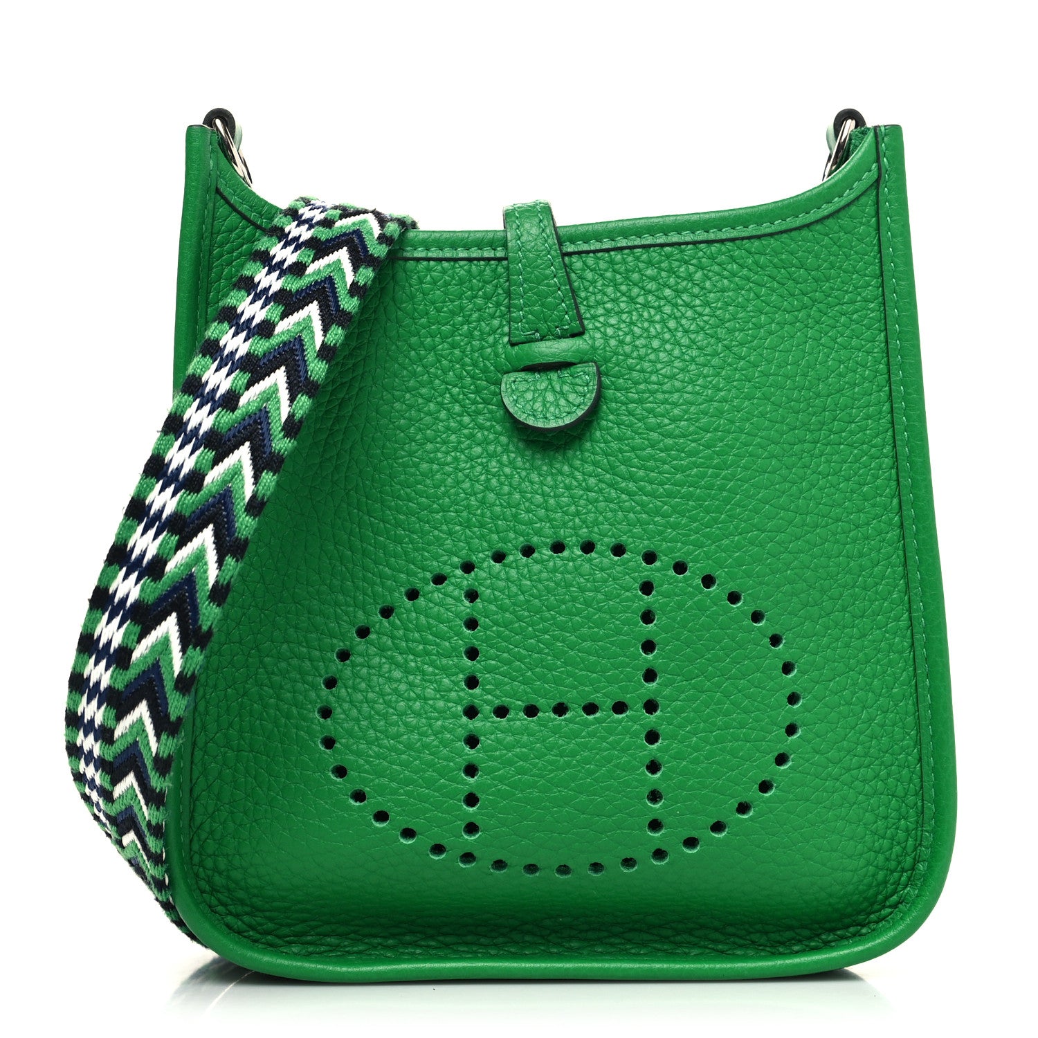 Hermes Taurillon Clemence Allegro Evelyne TPM Bamboo 1 of 10