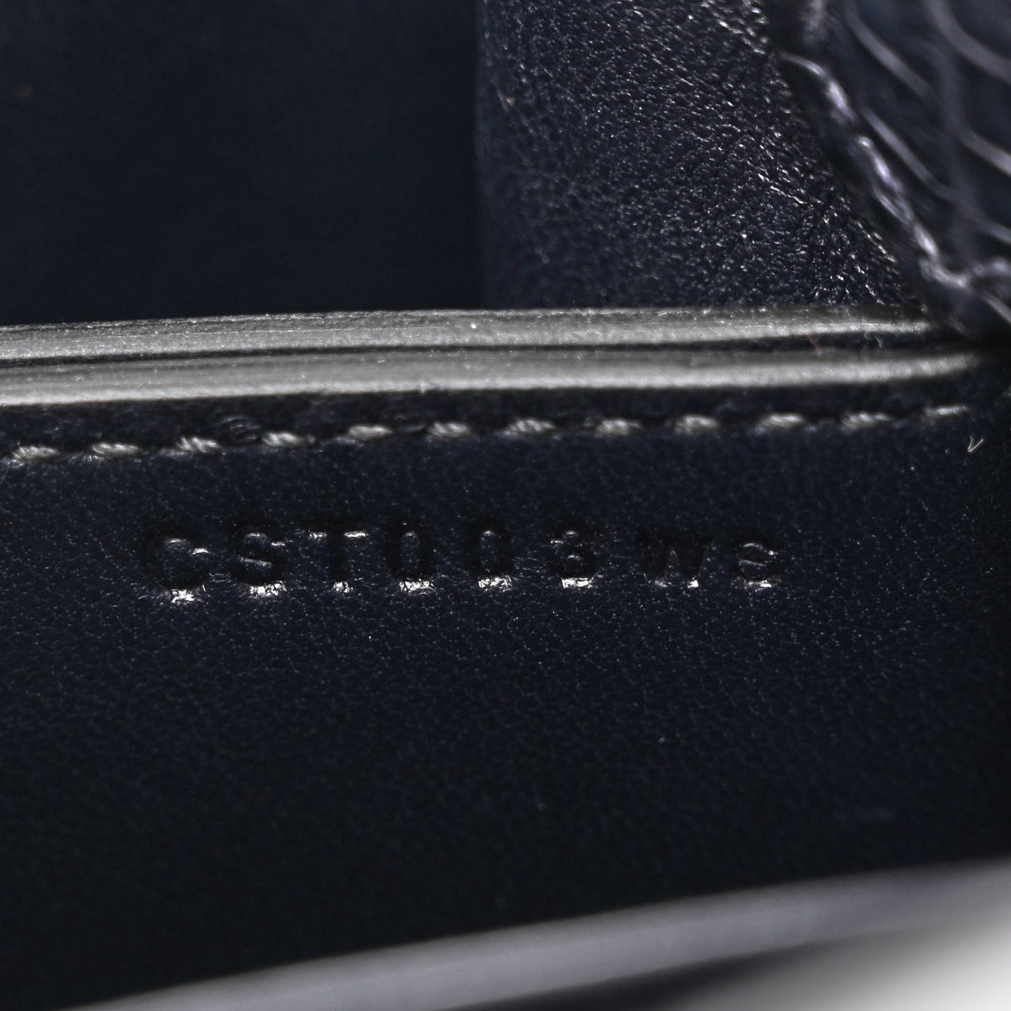 Matte Alligator Mini Sac Roulis Bleu Nuit