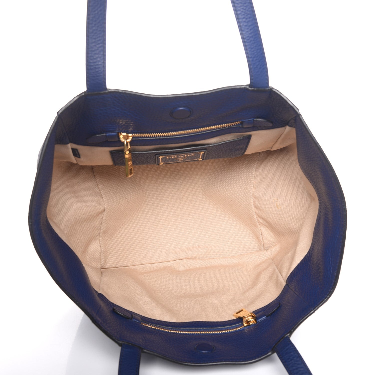 Prada Vitello Daino Tote Inchiostro 4 of 12