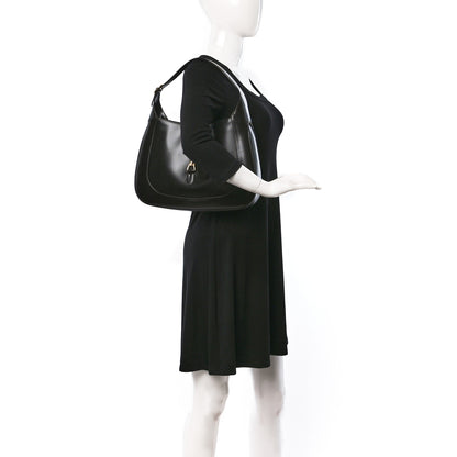 Gucci Boarded Dyana Lux Calfskin Medium Jackie 1961 Hobo Black 2 of 9