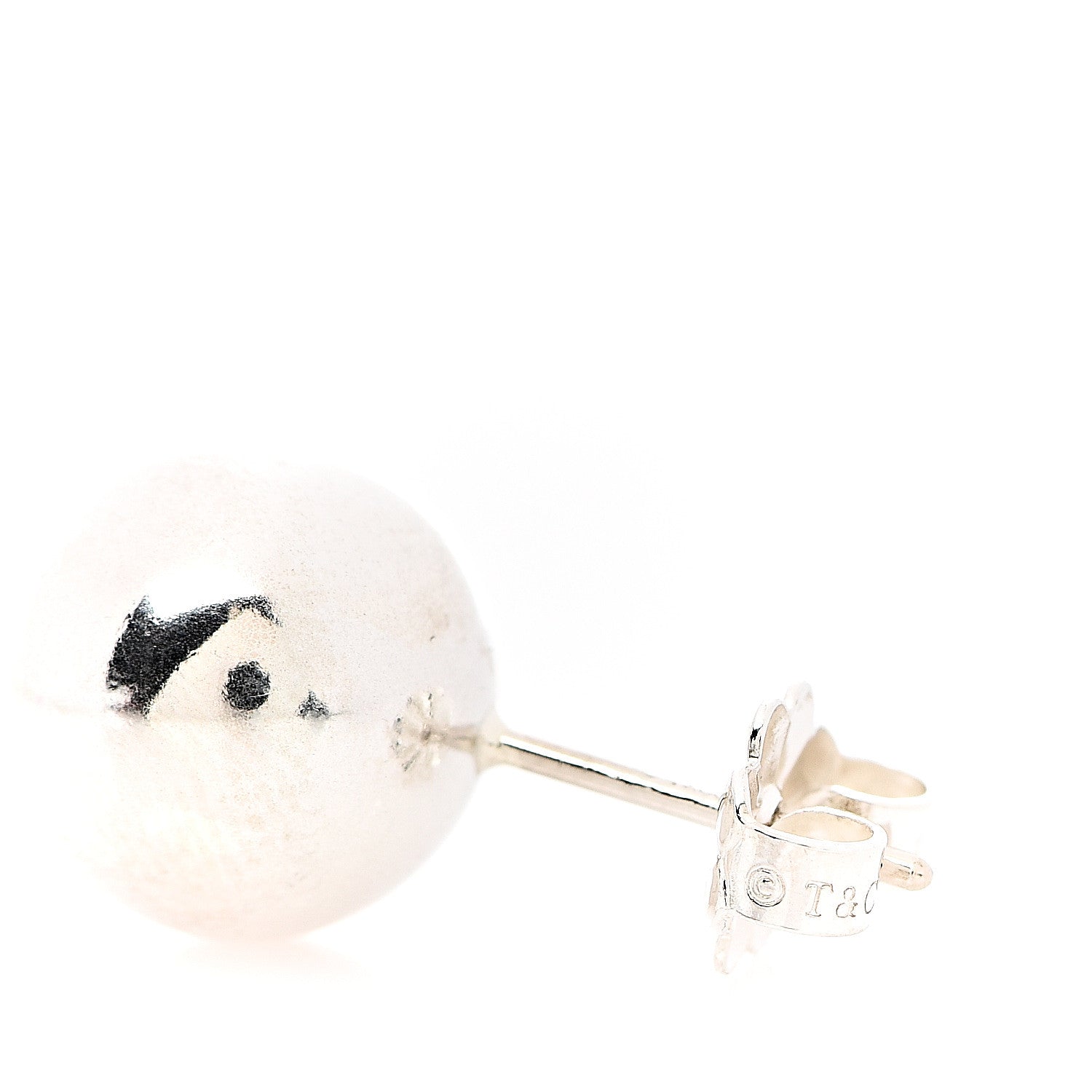 Tiffany Sterling Silver 10mm HardWear Ball Earrings 4 of 4