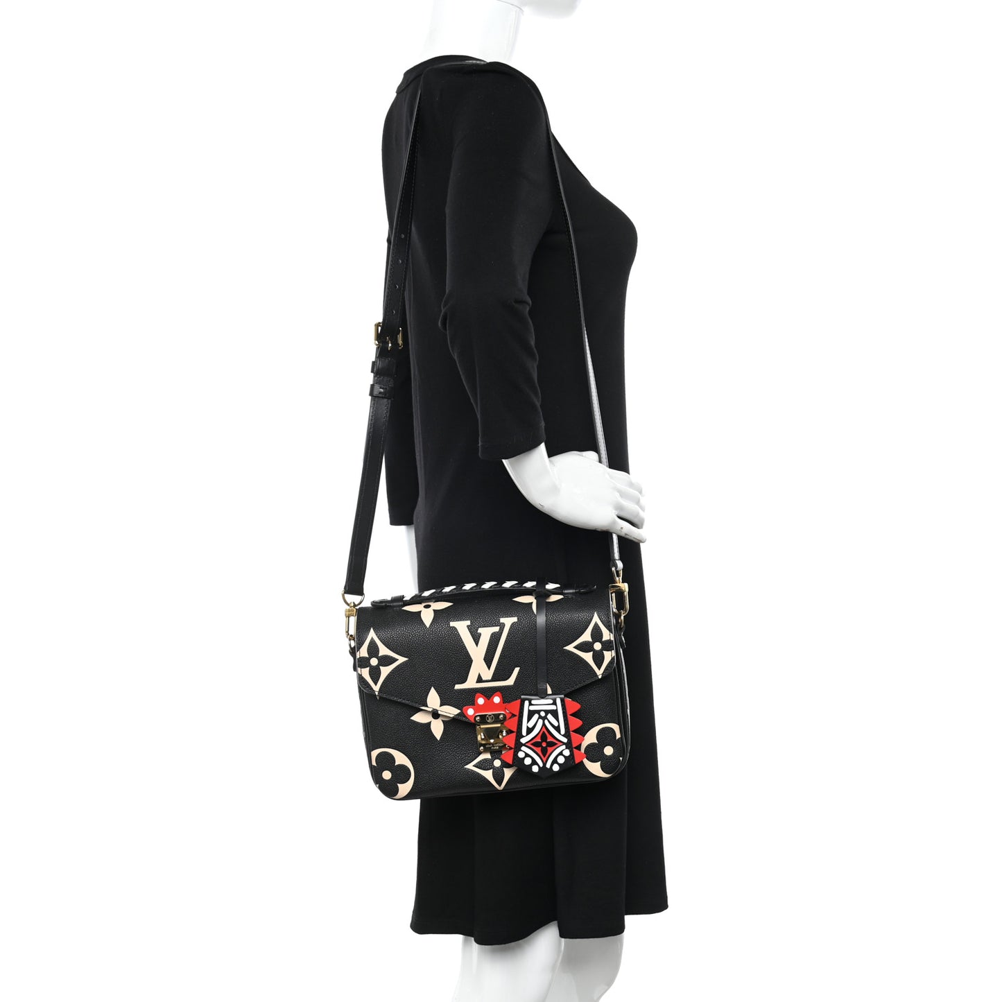 Empreinte Monogram Giant Crafty Pochette Metis Black Creme