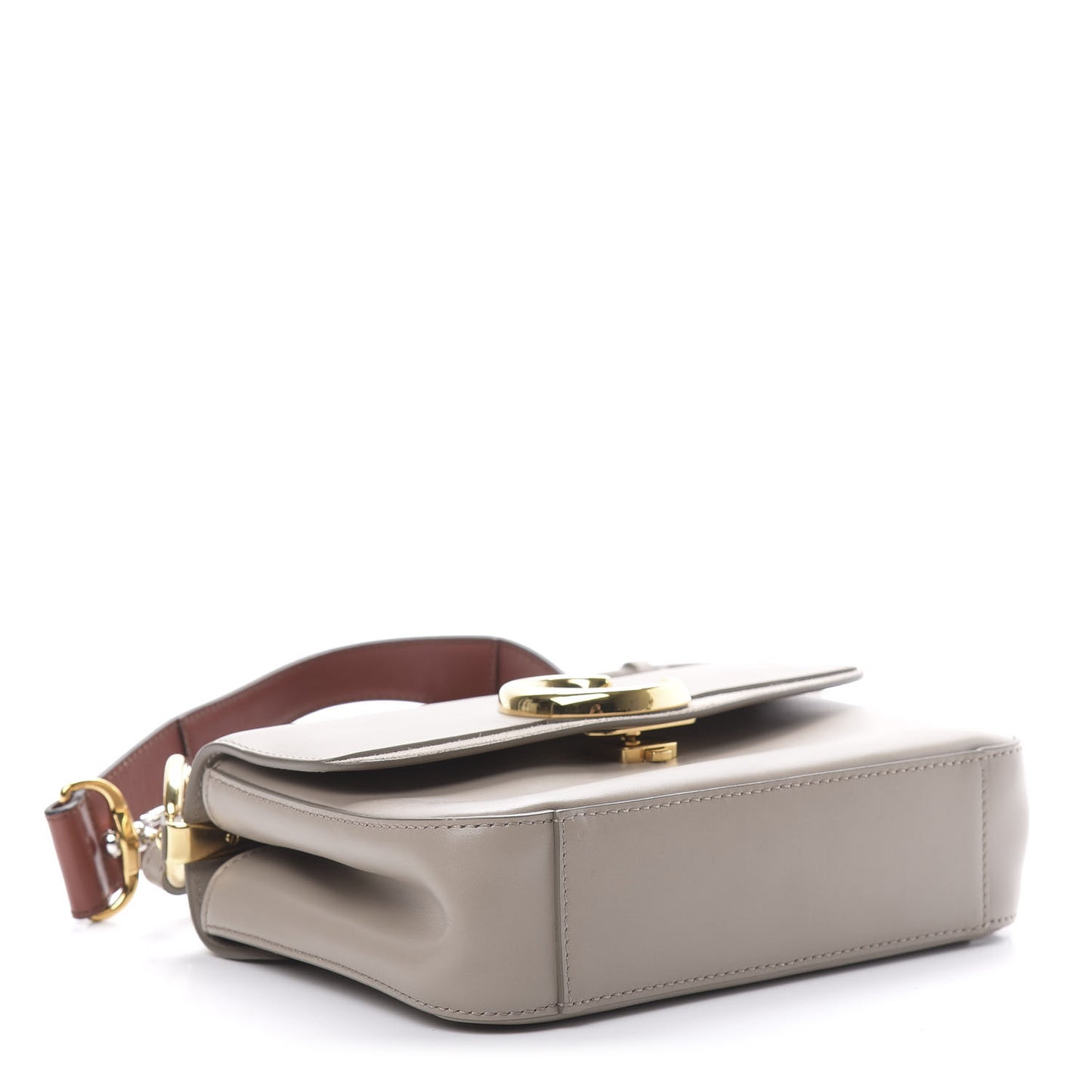 Calfskin Small C Double Carry Motty Grey