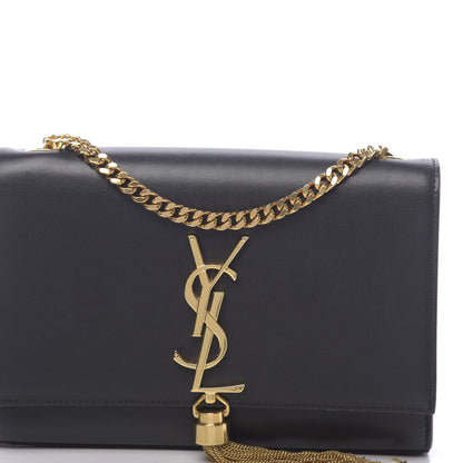 Saint Laurent Calfskin Small Classic Monogram Kate Tassel Satchel Black 13 of 15