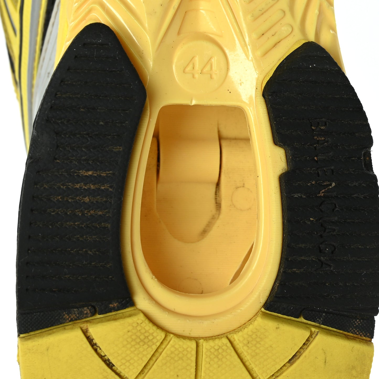 Mesh Rubber Mens X-Pander Sneakers 44 Yellow Grey Black